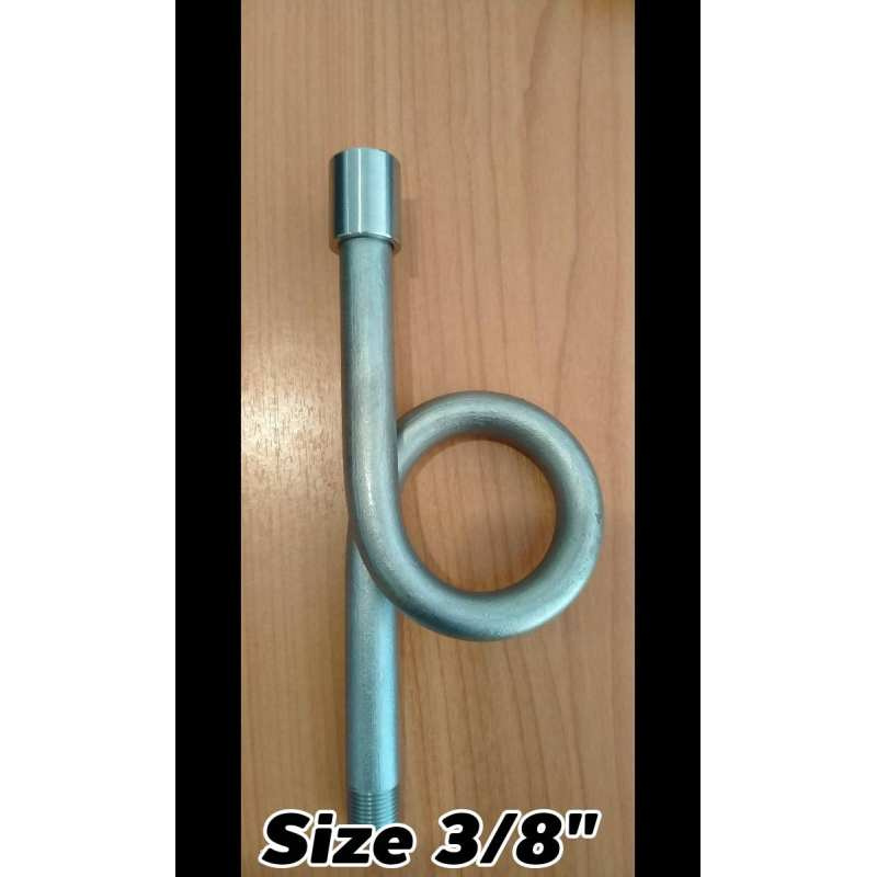 ไซฟอน ไส้ไก่ หางหมู Ring-syphon O-syphon 3/8" Stainless Steel