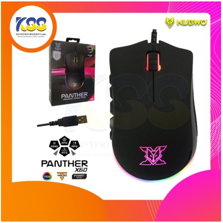 NUBWO X60 PANTHER Mouse Gaming เมาส์