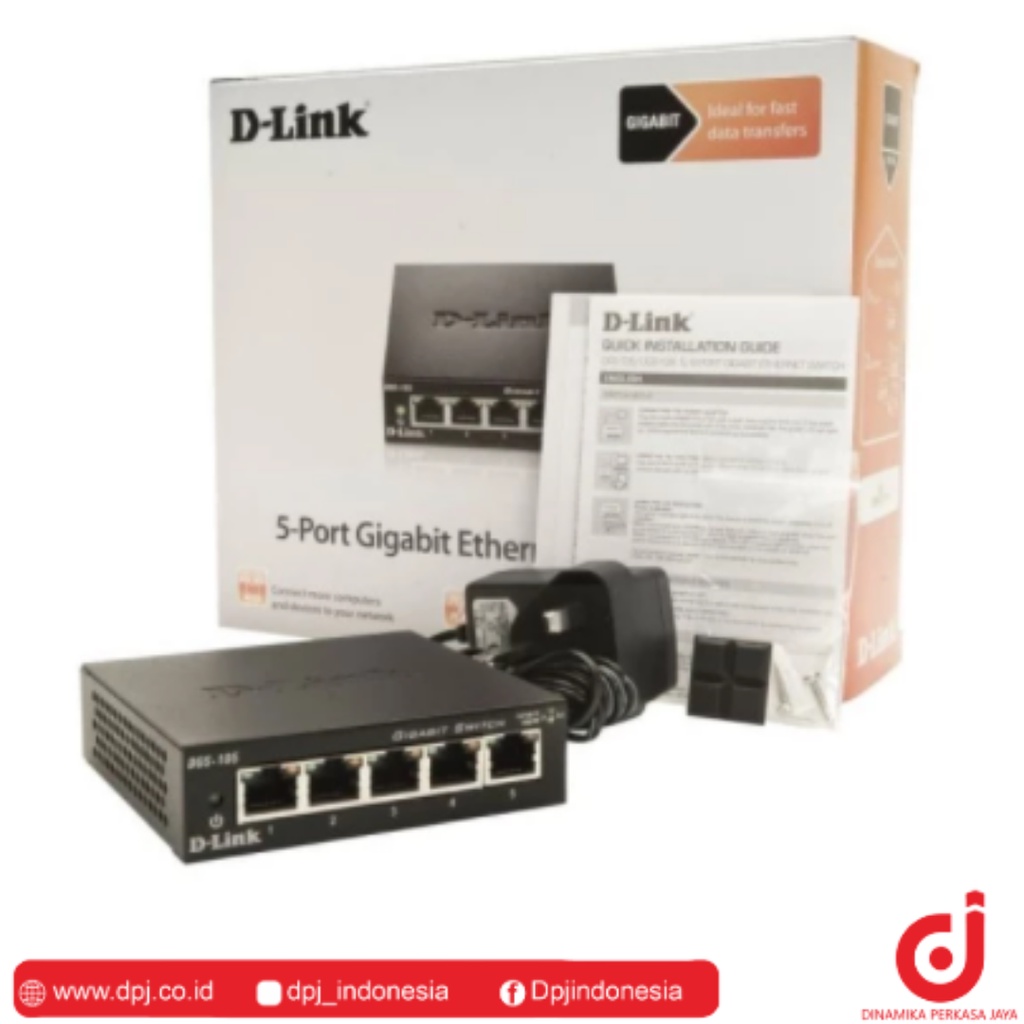 D-Link DGS-105 12 พอร์ต Gigabit Desktop Switch โลหะ