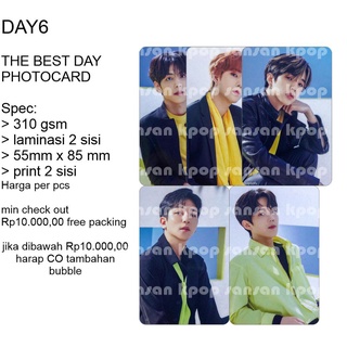 Day6 THE BEST DAY การ์ดรูปภาพ แบบไม่เป็นทางการ