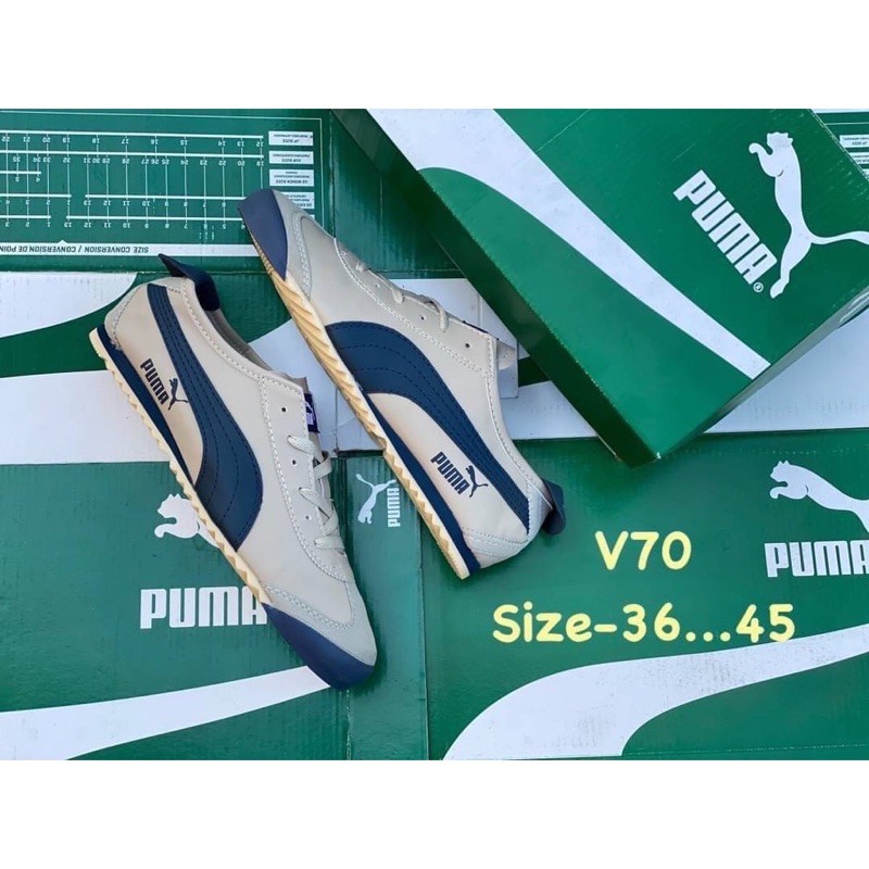 รองเท้า Pu_ma Roma Sneaker ไซส์ 36-45(+1ไซส์จากไซส์ปกติ) รองเท้าผ้าใบผู้หญิงและผู้ชาย