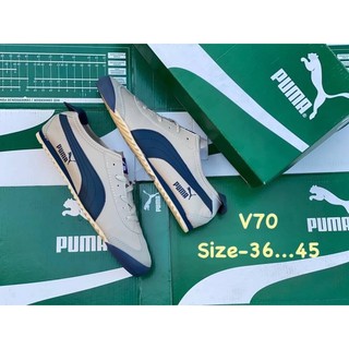 รองเท้า Pu_ma Roma Sneaker ไซส์ 36-45(+1ไซส์จากไซส์ปกติ) รองเท้าผ้าใบผู้หญิงและผู้ชาย