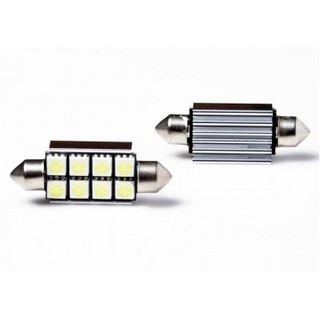 ไฟ LED แคปซูล SMD 8 ดวง ใหญ่ ขนาด 1.5CM*3.9CM (ป้องกันไฟเตือนโชว์)