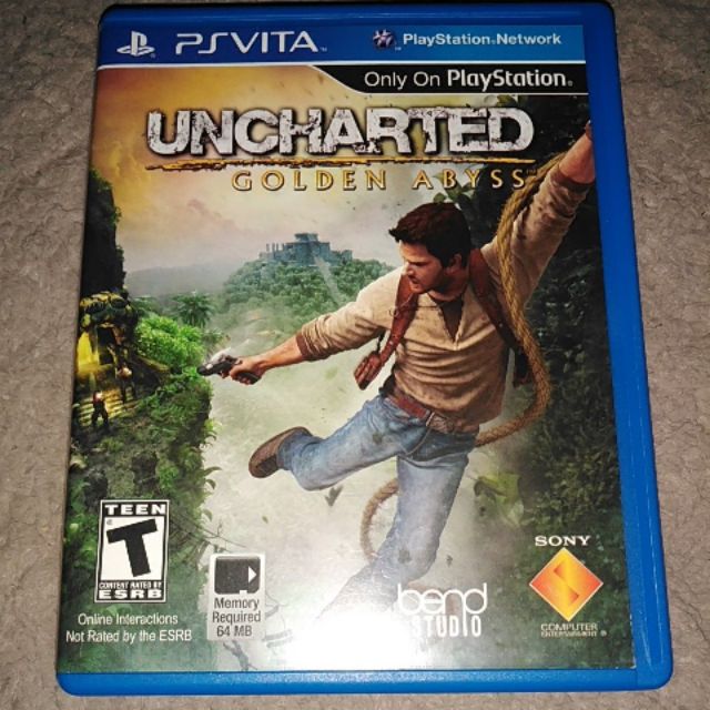 [เหลือ 323ใส่ CLUN150 ] Ps​ ​vita​ -​ Uncharted​ : Golden​ Abyss​ (z1)​