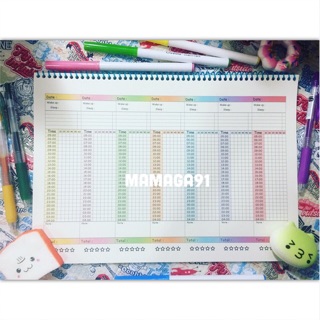 Weekly planner 140 days 20 weeks แพลนเนอร์รายสัปดาห์