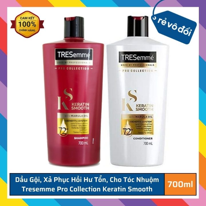Tresemme Protection Collection Keratin Smooth Damaged And Regenerative Shampoo 700มล