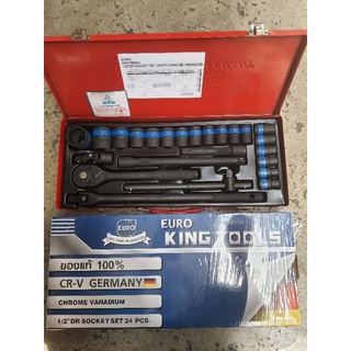 ชุดบ๊อก EURO KING TOOLS  24pcs