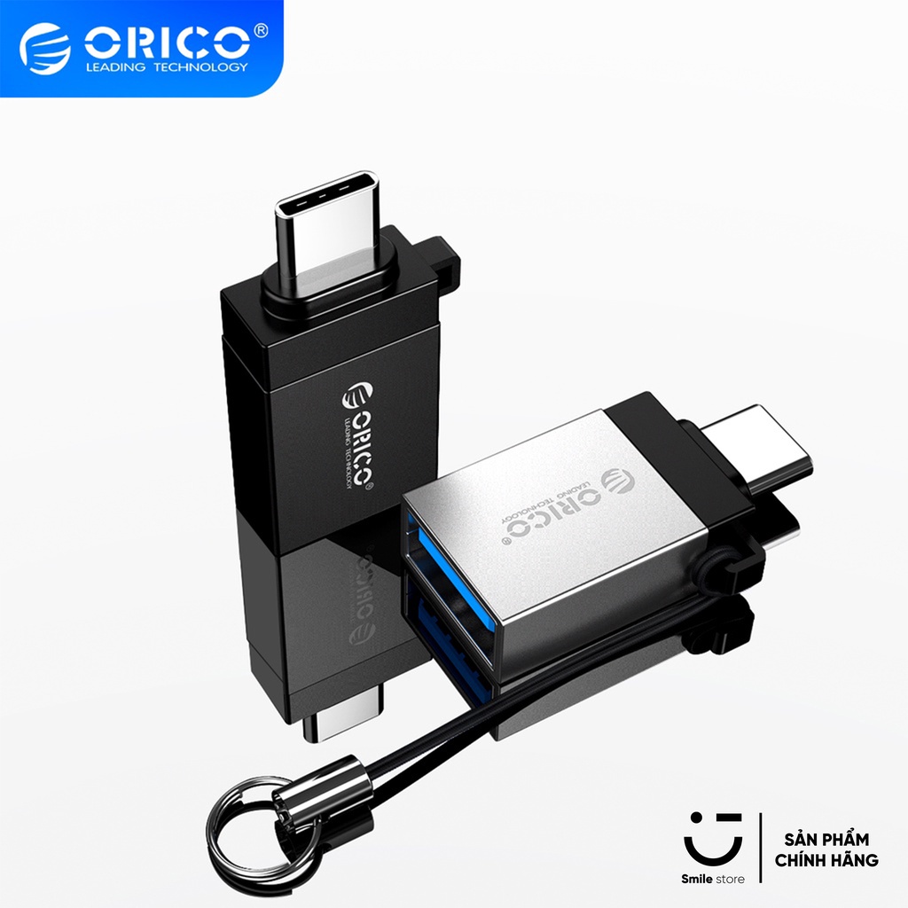 ORICO UT01 อะแดปเตอร์ OTG Type C เป็น USB 3.0 ความเร็วสูง 5Gbps, เคสอลูมิเนียมแข็ง - สินค้าของแท้