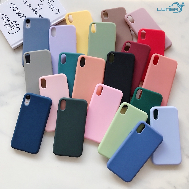 เคสโทรศัพท์มือถือซิลิโคนสีพื้นสําหรับ Vivo V20 V20Se V20Pro Y50 Y30 X50 X60