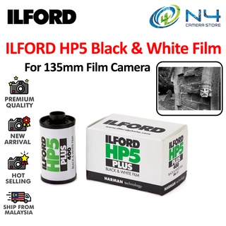 Ilford HP5 Plus ฟิล์มลบ สีดําและสีขาว (ฟิล์มม้วน 35 มม., 36 แสง)