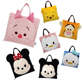 Disney หมอนผ้าห่มหูหิ้ว Tsum Tsum ลิขสิทธิ์แท้ รหัส CA09