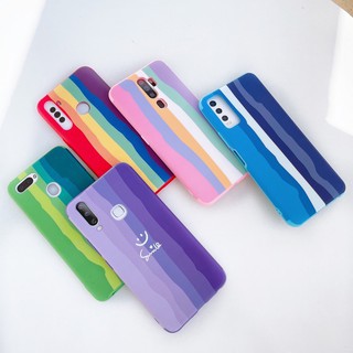 เคส สายรุ้ง OPPO A37 A31 A3s A5s A7 A12 A83 F7 F9 F11pro A59 F1s A52020 A92020 Realme5 C3 5i A92 A53 Reno2f Reno4 A93 6i