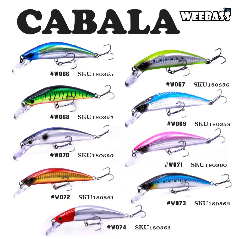 เหยื่อวีแบส รุ่น CABALA SINKING by WEEBASS ราคา ถูกที่สุด ดีลบีเคเค แกลเลอรีภาพที่ 2