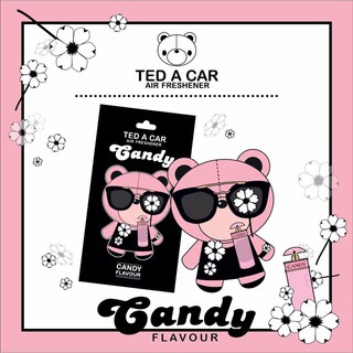 แผ่นน้ำหอมปรับอากาศ TED A CAR กลิ่น Candy หอมยาวนานกว่า 4 สัปดาห์