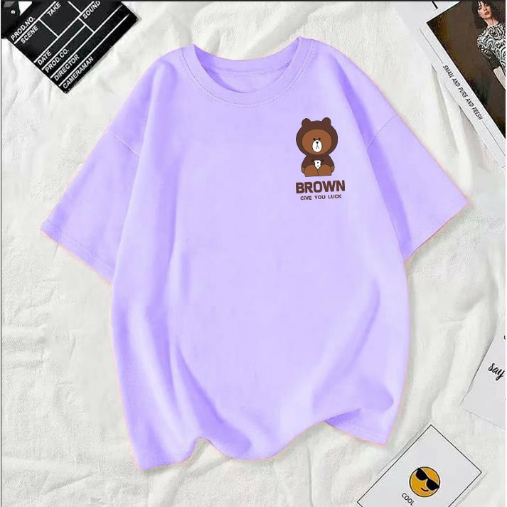 เสื้อยืดคอกลมผ้านิ่มใส่สบาย ลายแฟชั่น พร้อมส่ง T-372
