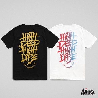 【NEW】Just Say Bad ® เสื้อยืดลาย แนวสตรีท รุ่น Get High ขาว ดำ ( ลิขสิทธิ์แท้ ) แขนสั้น เสื้อยืดชาย หญิง  M L XL 2XL  TS