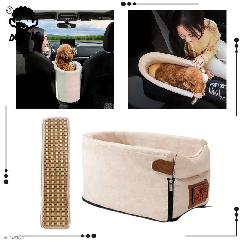 Transportín Para Mascotas En El Coche: Asiento Elevador Tipo Cesta Portable Y Transpirable Con Cinturón De Seguridad, Ideal Para Perros Pequeños