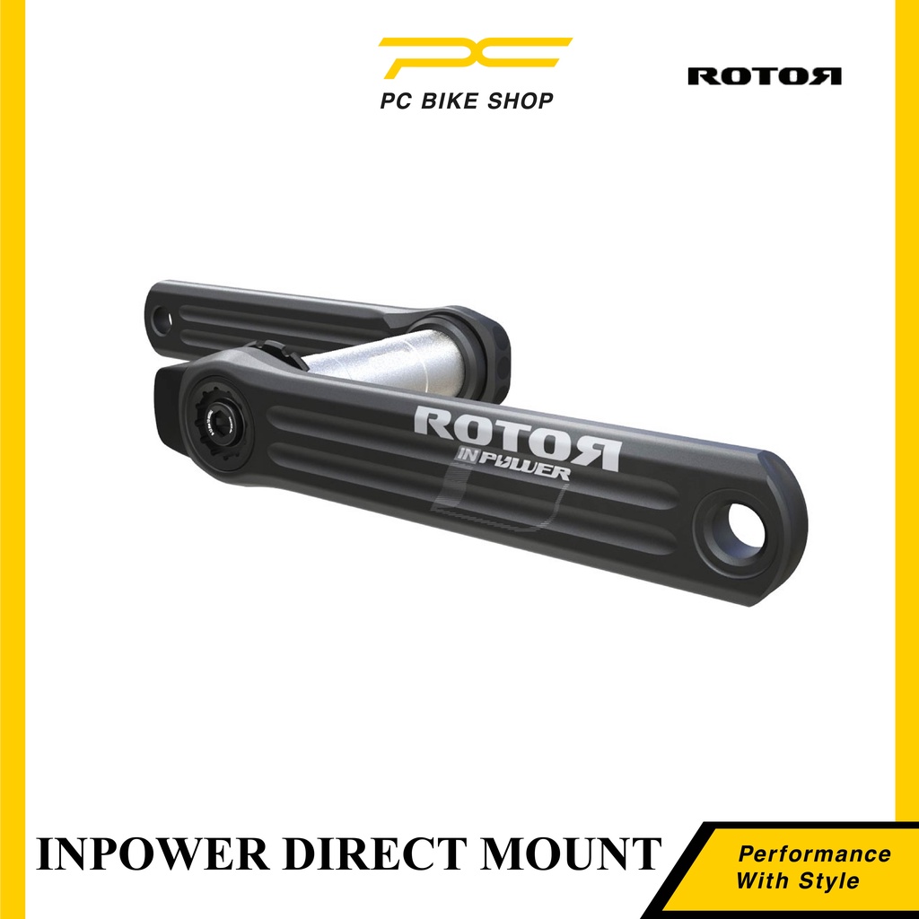 ROTOR INPOWER POWERMETER DM แผนที่ CRANKARM 165 มม.Chainring ขี่จักรยานจักรยาน Crank คอมพิวเตอร์ Bas