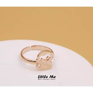 Little Me Jewelry แหวนลิงจิ๋ว สีทอง / สีชมพู / สีเงิน สินค้าทำมือ ของขวัญสำหรับเธอ Handmade Little Monkey Ring