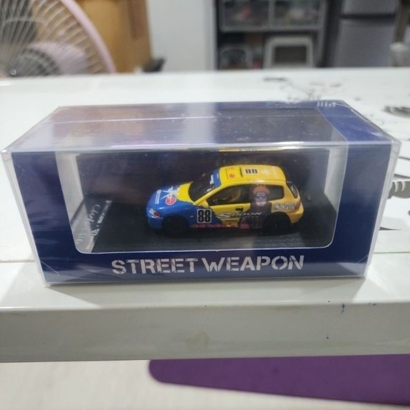 STREET WEAPON [HONDA CIVIC EG6 SPOON #88 HOLDEM X NARUTO] 1/64    ของใหม่แท้