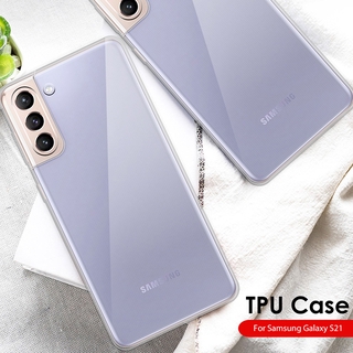 เคสโทรศัพท์ ชนิด TPU บางเฉียบ สีใส กันกระแทก สำหรับ Samsung Galaxy S21 Ultra S20 Plus FE S10 S10e Lite S9 S8 S7 Edge 5G