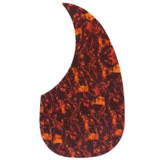 Acoustic Pickguard ปิ๊กการ์ดกีตาร์โปร่ง ทรง Tortoise หยดน้ำ รุ่น VT348 (สีแดง)