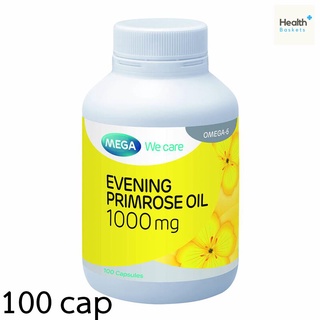 Mega We Care Evening Primrose oil 1000 mg น้ำมันดอกอีฟนิ่งพริมโรส เมก้า วี แคร์  1กระปุก [100เม็ด]