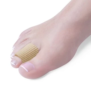 Deramed Footcare Gel Tube Toe Protector ปลอกหุ้มเจลแบบเปิด กันกระแทกและเสียดสี ช่วยลดแรงเสียดสีที่บาดแผล สมานแผล