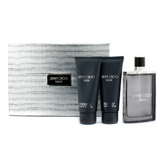 JIMMY CHOO Man Coffret: Eau De Toilette Spray 100ml/3.3oz + After Shave Balm 100ml/3.3oz + All Over Shower Gel Size:3pcs