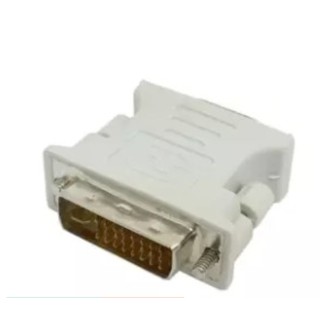 DVI-D 24 + 5 Male to VGA Female Adapter (สีขาว)