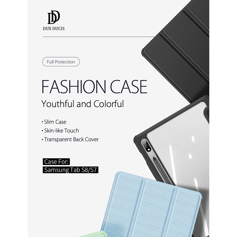 DUX DUCIS Samsung Tab S8 Plus Case Tab S8 Ultra TOBY Flip Case Cover