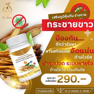 กระชายขาว สกัด ของแท้ 100% ชนิดแคปซูล มี อ.ย.GMP ได้รับรางวัล สินค้ายอดเยี่ยม