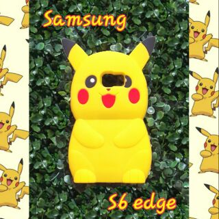 พร้อมส่งเคสซิลิโคนpikachu สำหรับซัมซุง S6 edge  ราคา 160 บาทส่งฟรี