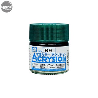 Mr.Hobby MR.ACRYSION COLOR N-89 METALLIC GREEN 4973028112917 (สี)