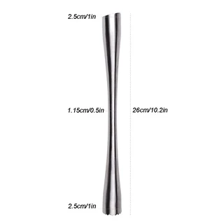 ☕☕☕เครื่องมือทำไวน์สแตนเลส ค็อกเทลน้ำแข็ง Swizzle Stick Fruit Muddle Pestle Popsicle Sticks Crushed Ice Hammer Bar Tools