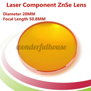 New ZnSe Focal Lens for CO2 Laser Cutting Diam 20mm FL:1",1.5",2",2.5",3",4" A zinc selenide ZnSe laser focusing lens, CO2 laser lens, diameter 20mm, focal length 50.8mm