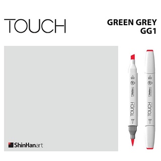 TOUCH TWIN BRUSH MARKER GG1 (GREEN GREY) / มาร์คเกอร์หัวพู่กัน-หัวตัดขนาดกลาง รหัส GG1 (GREEN GREY)