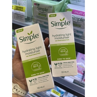 สูตรใหม่ simple hydrating light moisturizer fast absorbing