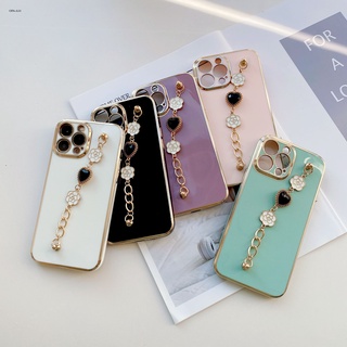 OPPO A16 A16K A16E A54 A73 A93 A94 A95 A76 A36 A83 2020 4G เคสออปโป้ สำหรับ Case Black Heart Bracelet เคส เคสโทรศัพท์ เคสมือถือ