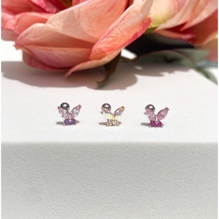 จิวต่างหูเกาหลี More Than Piercing: A033 Shiny Butterfly