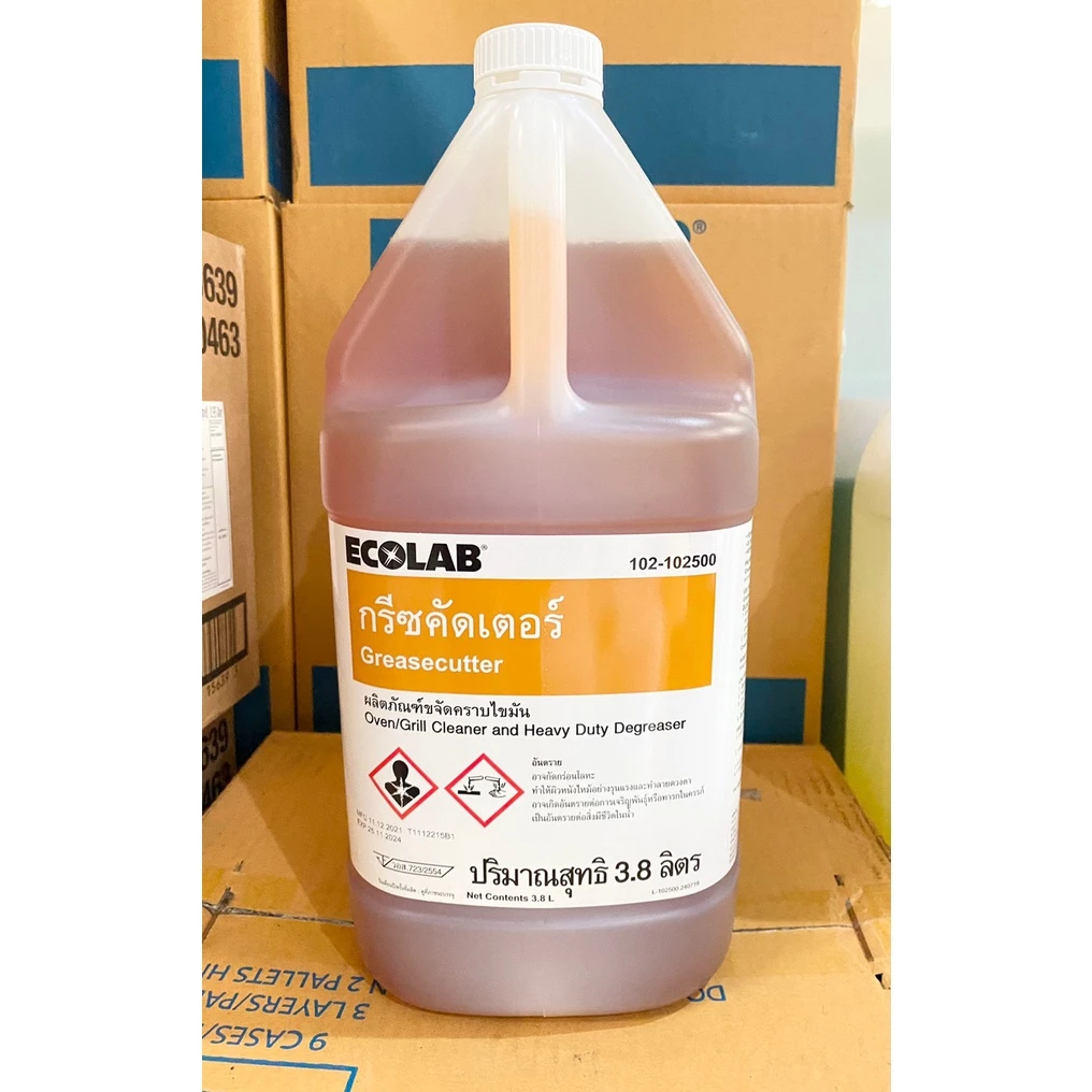 น้ำยาล้างคราบไขมัน คราบไหม้ กรีซคัตเตอร์ 3.8 ลิตร Grease Cutter Ecolab - E102-102500 E7108158