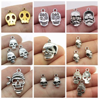 CHARMS จี้หัวกะโหลกสําหรับทําเครื่องประดับแฮนด์เมด Diy .