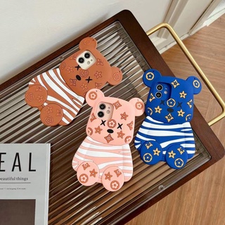 เคสโทรศัพท์มือถือ ลาย 3D สําหรับ Xiaomi Redmi Note 11 Pro Note 10 Pro Note 9s Note 8 Pro Note 7 Note 6 Pro Redmi 9 9A 9C 9T Redmi 8 7A Redmi 6 6A Mi A1 A2 Lite A3 Lite Poco X3 NFC M3 เคสโทรศัพท์มือถือ ลายการ์ตูนหมีน่ารัก