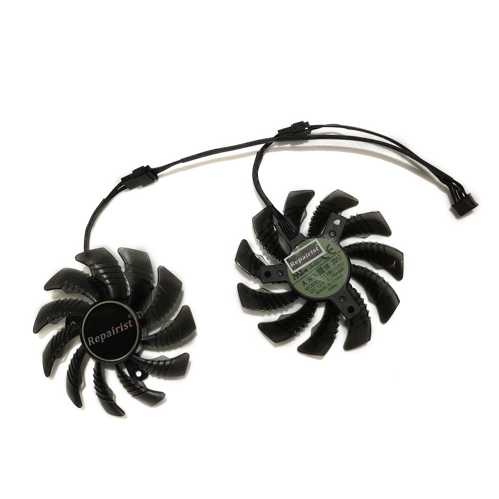 2 ชิ้น/เซ็ต GTX1050Ti GTX1050 GPU VGA Cooler พัดลมกราฟิกสําหรับ GeForce GTX 1050 OC 3G Gigabyte GTX 