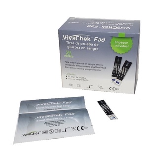 Maxxlife VivaChek Fad Blood Glucose Test Strips แผ่นวัดน้ำตาล แผ่นตรวจน้ำตาล แถบตรวจน้ำตาล 1 กล่อง บรรจุ 25 ชิ้น 17895