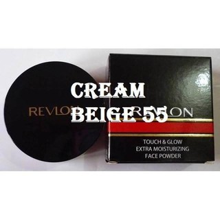 Revlon Touch &amp; Glow Extra Moisturizing Face Powder #Cream Beige 55 เหมาะสำหรับผิวขาว-ผิวสองสี