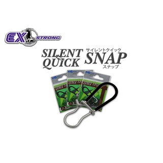 อุปกรณ์ตกปลา กิ๊ฟ ทรง Silent Quick Snap มียางรอง