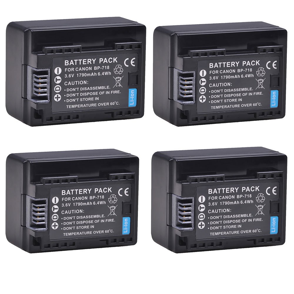 1790MAh BP-718 BP718 BP 718สำหรับ Canon Bp-718 BP-727 BP-709 CG-700 VIXIA HF M50 M500 M52 R300 R32 R