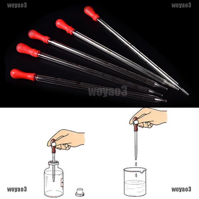 1Pc Rubber Head Glass Pipettes Dropper Lab Glassware Tool For ...