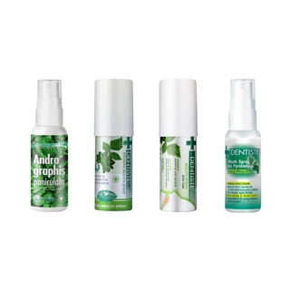 Dentiste Mix Mouth Spray Set เม้าท์สเปรย์ 4 สูตร ลดการสะสมแบคทีเรีย ลมหายใจหอมสดชื่น ครบสูตรในเซ็ตเดียว เดนทิสเต้